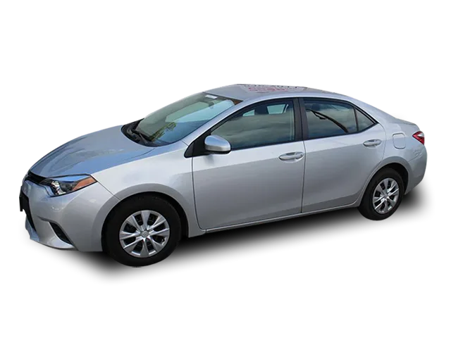 Silver Toyota Corolla, an A-class compact rental car at e-Rent-A-Car Guam